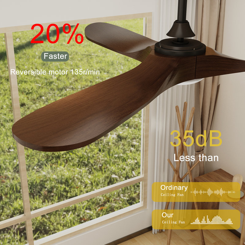 Bhradain 59.8'' Ceiling Fan with LED Lights