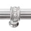 Caché 12 inches c.c. with 5/8 reeded center long pull & center brace with 16 rivoli Swarovski Clear Crystals in Chalice-544227576-544227580