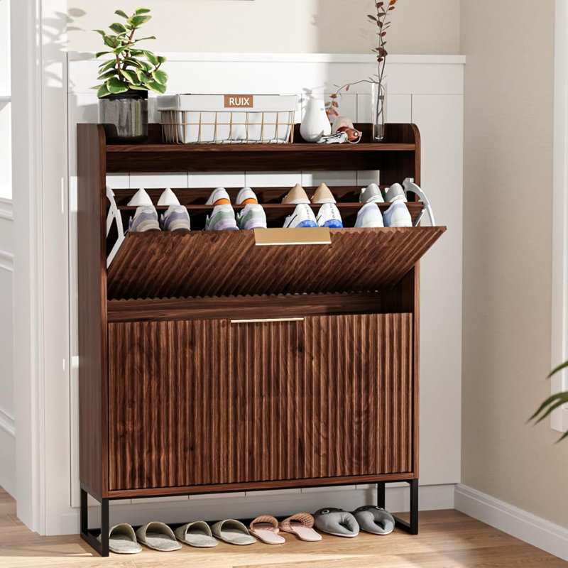 16 Pair Shoe Storage Cabinet