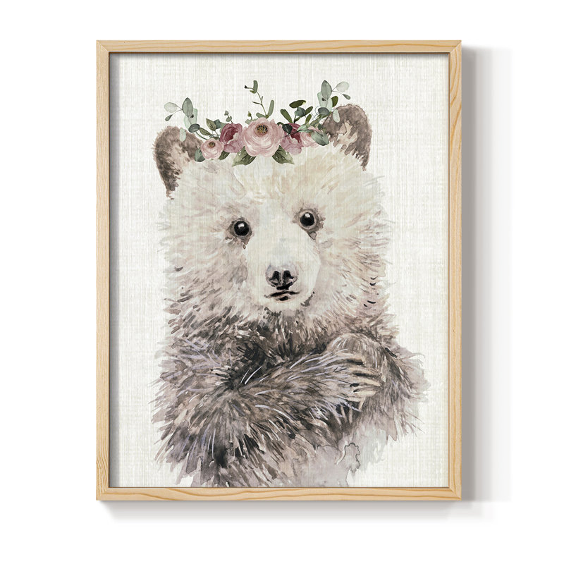 Dressy Cub Framed Print - Solid Wood