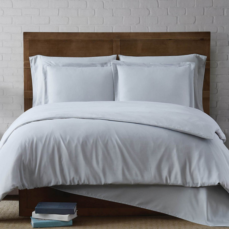Ensemble de housse de couette Everyday, Housse de couette double / grand + 2 taies décora, Gris argenté