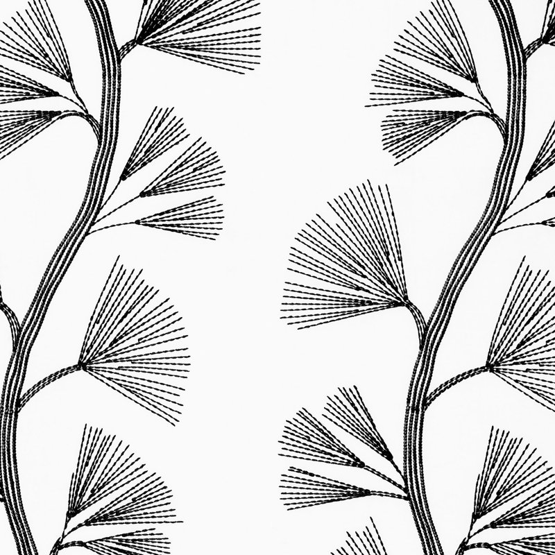 Tissu de broderie Ginkgo, Jais