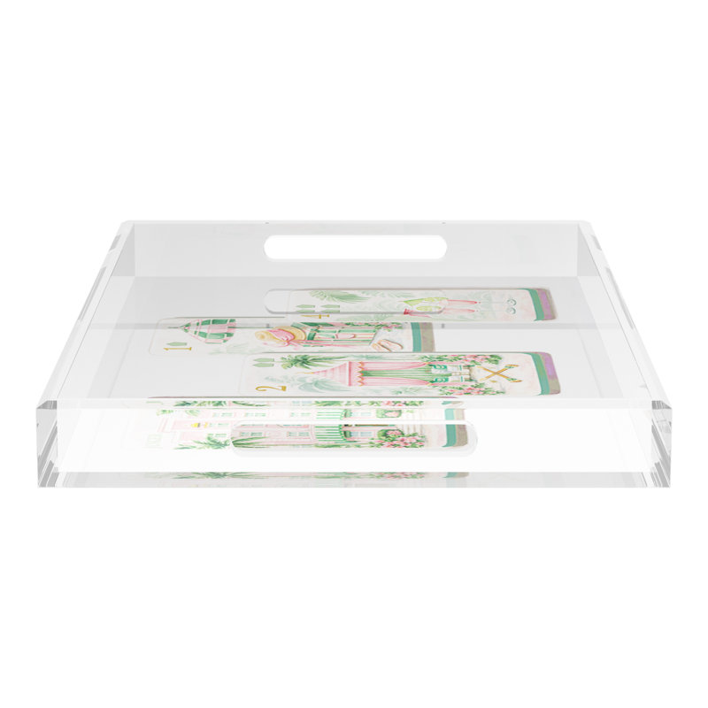 Decorative Tray, 2" H x 22.5" W x 14.5" D