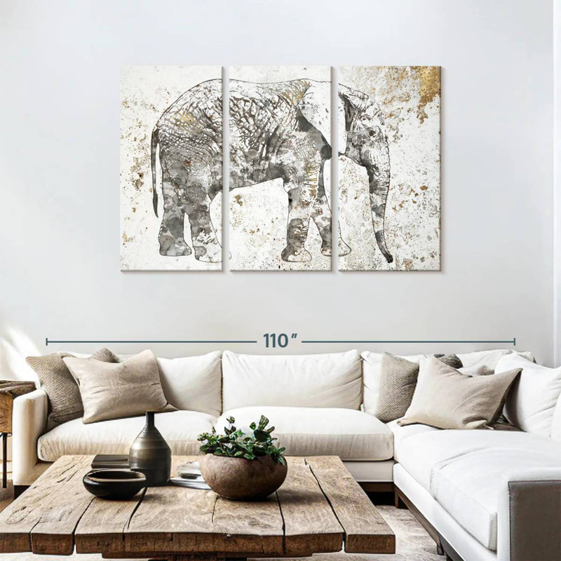 Elephant Stance, 48" H x 74" W
