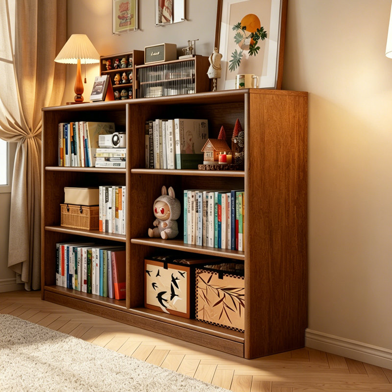 Bibliothèque sur pied en treillis, armoire de rangement pour livres d'images de style ouvert, bibliothèque de rangement à plusieurs niveaux, vitrine.