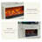 Beigte Solid Wood TV Cabinet Fireplace