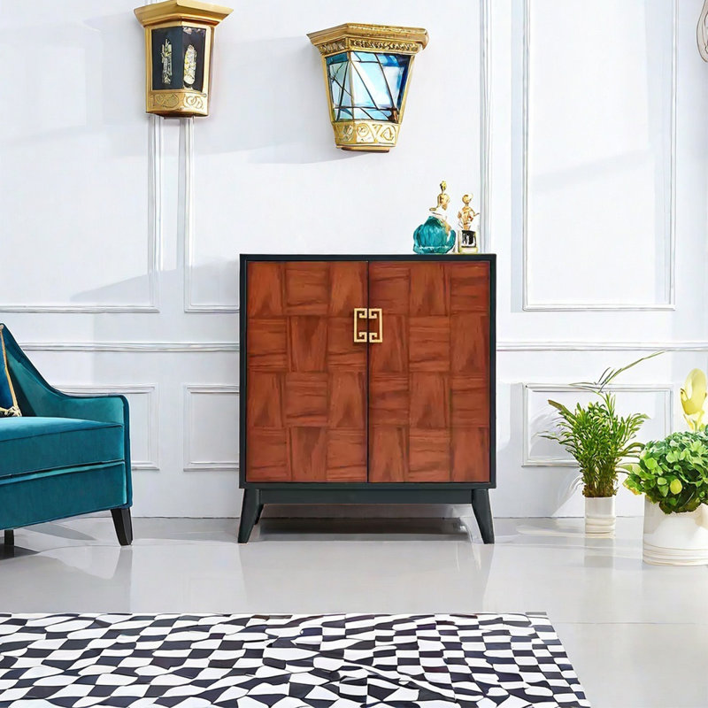 Armoire décorative polyvalente élégamment décorée