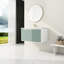 Meuble-lavabo de salle de bain 36 po - Menthe en céramique avec lavabo, porte à fermeture en douceur pour les grandes salles de bain