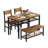 4 - Person Four Leg Dining Set-1424833193