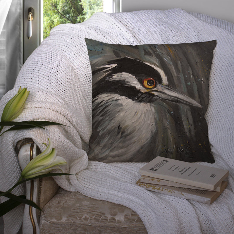 Coussin intérieur/extérieur héron night, H 18 po x l 18 po x P 5,5 po