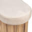 Banc de rangement en velours beige Aguirre