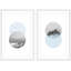 «Interchangeable Diptych» par Eyre Tarney - ensemble de 2 reproductions d'art sur papier encadré-25753899-29691114