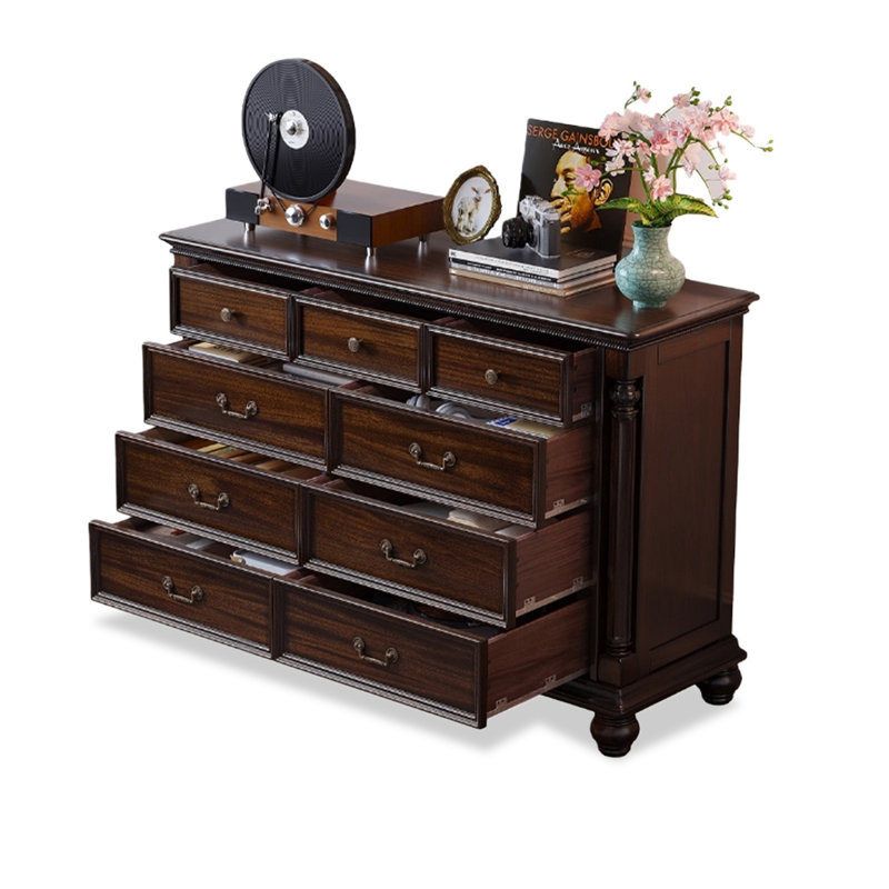 Walnut Solid Wood Rectangular Dressers & Chests