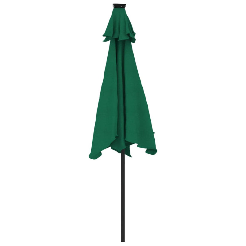 Beach Parasol, Green, 212cm H x 225cm W x 225cm D