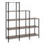 45.67'' W Steel Frame Step Bookcase-78617358