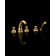 Swan 3 Handle Deck Mounted Roman Tub Faucet Trim with Handshower