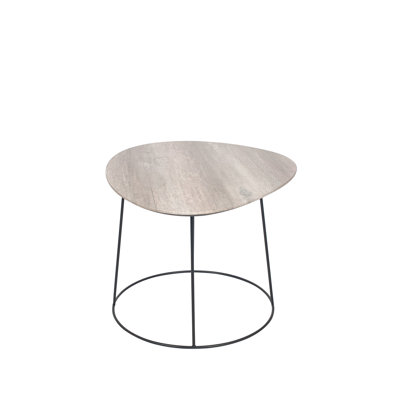 Romy Veneer and Metal Side Table