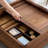 Solid wood granite slab sliding coffee table