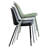 Appley Modern Stackable Dining Chairs – Set of 2, Plastic Seat with Padded Cushion & Metal Legs for Kitchen or Dining Room-334883909