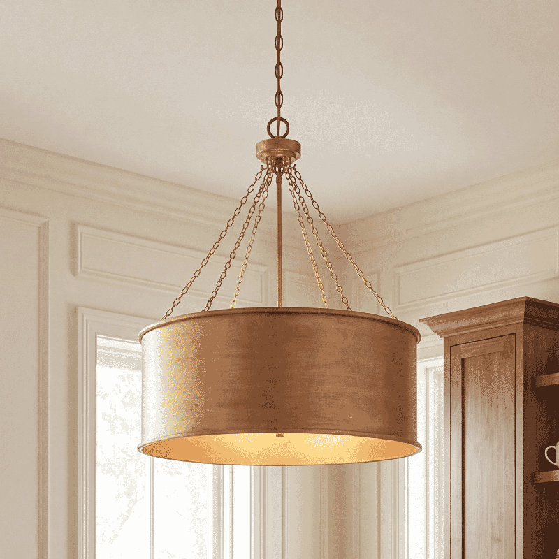 Soho 6-Light Chandelier, Patine dorée