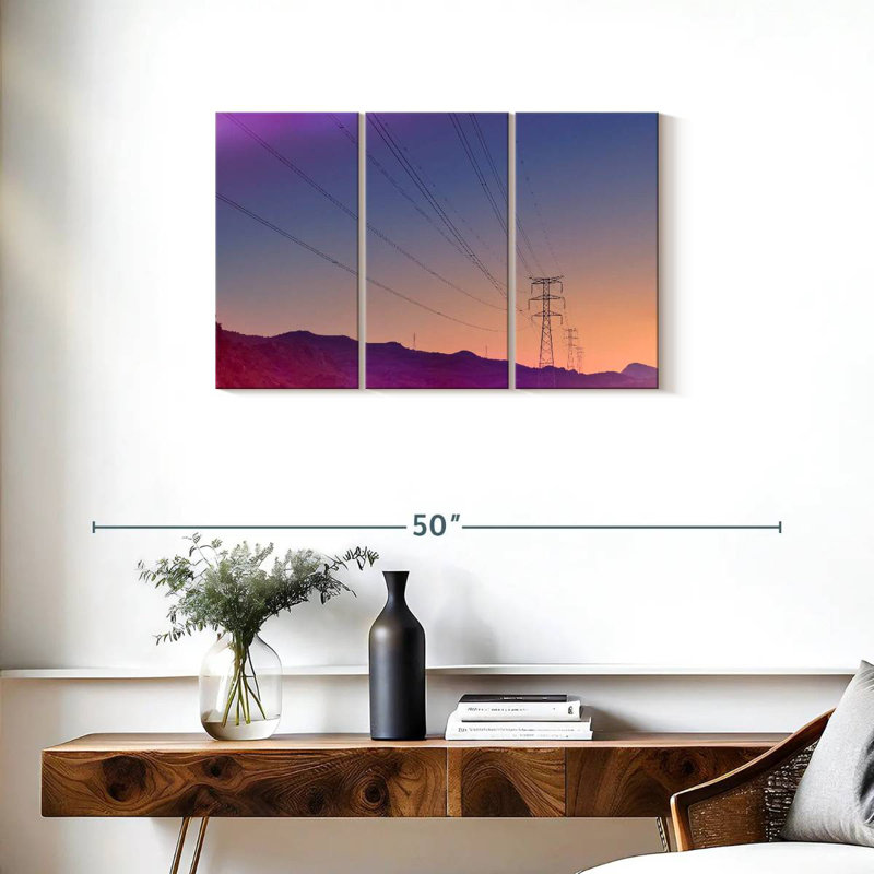 Lilie Power Lines, 20" H x 33" W