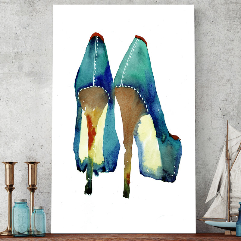 "Heels 1", reproduction d'art encadrée, H 48 po x l 28 po x P 1,5 po, Toile tendue