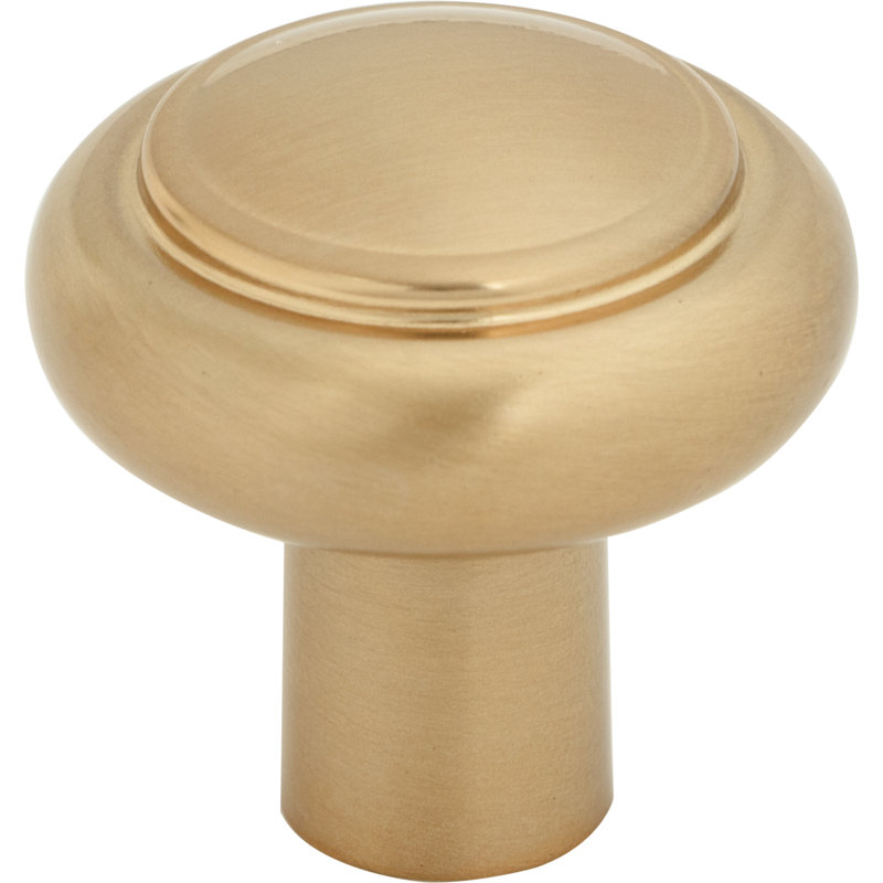 Clarence 1 1/4" Diameter Mushroom Knob, Honey Bronze
