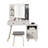 Lavada Vanity Table Stool Set-951566252