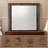Rustic Walnut Finish Mirror