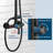 Matte Black 8" Rain Shower Faucet set Exposed Shower System Kit with Hand Shower-93547067-93547068