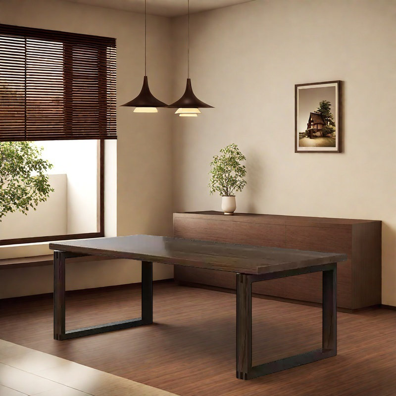 Hokku Designs Solid Wood Black Walnut Dining Table with Quality ...