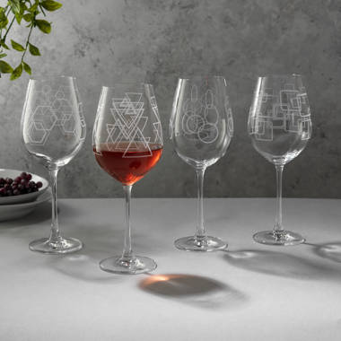 JoyJolt Spirits 15 oz. Stemless Wine Glasses (Set of 4)