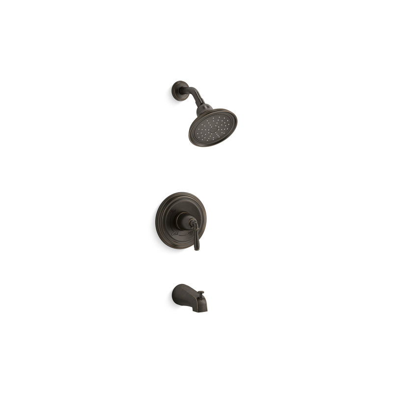 Devonshire Rite-Temp Bath And Shower Trim With NPT Spout And 1.75 Gpm Showerhead, Oil Rubbed Bronze