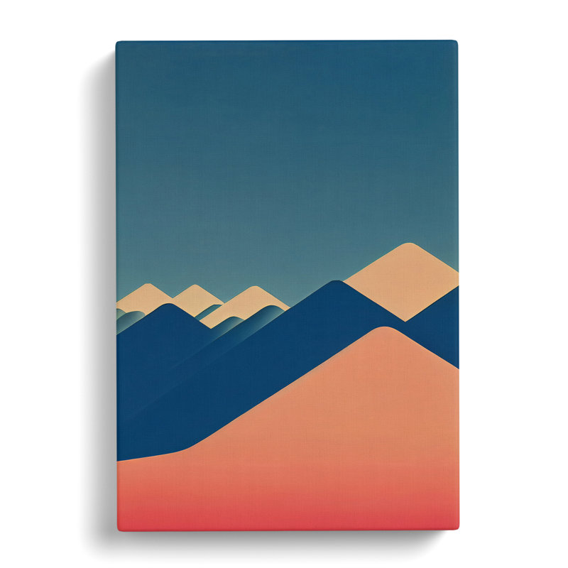 Minimalistic Mountains - Wrapped Canvas, 50cm H x 35cm W x 3cm D