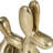 Jaciyah Modern Metal Figurines Aluminum Abstract Animal Design 8" Tall Gold Finish Decorative Accent for Home Office Living Room Shelf or Table Display Set of 2