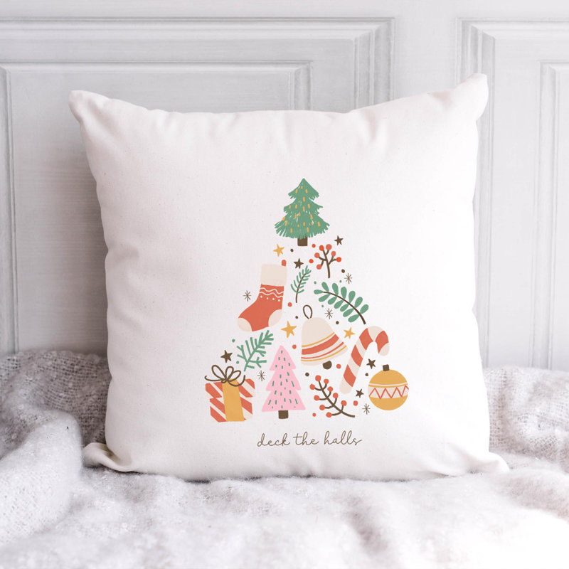 Coussin Christmas illustration9, 16 po x 16 po