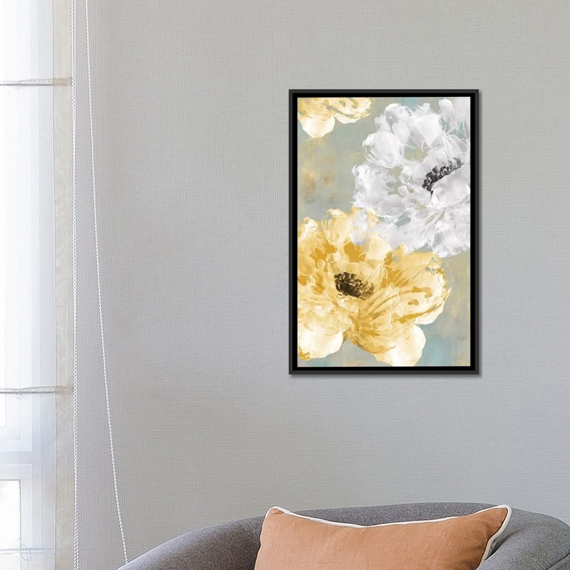 « neutral contrast i », impression sur toile, H 26 po x l 18 po x P 1,5 po, Toile encadrée noire, Pas de tapis