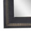 Miroir mural noir avec gaufrage doré