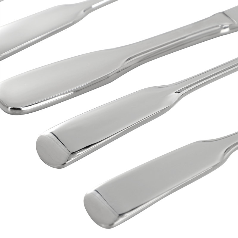 Martha Stewart Halsey 20 Piece Stainless Steel Flatware Set in Silver