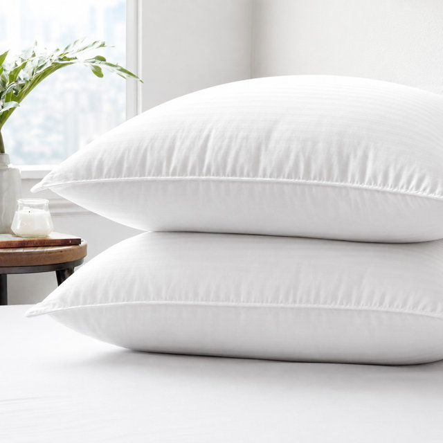 white bed pillows