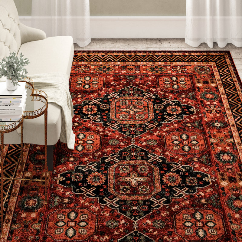 Abbeville Oriental Wool Area Rug, Rectangle 200 x 300cm