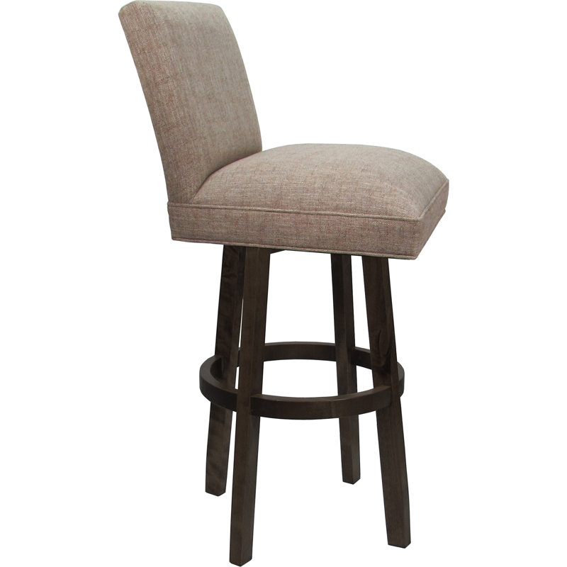 Basin , Beige Seat/Dark Walnut Frame