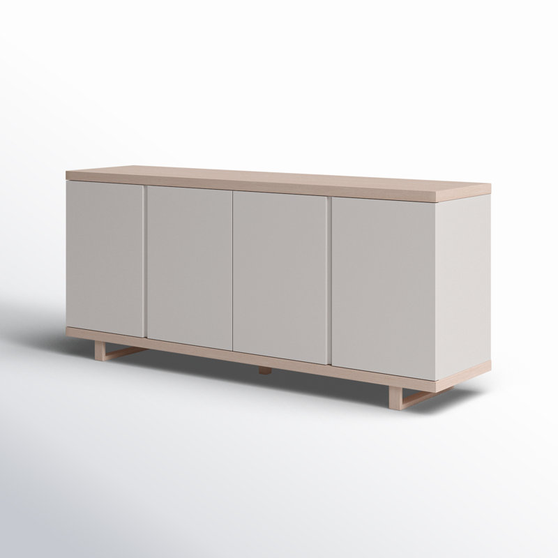 Pemberley 71'' Sideboard, Nevoa/Off White