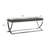 Black Curve-Leg Bench