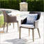 Chaise de patio en osier avec coussin Backlund-24810045