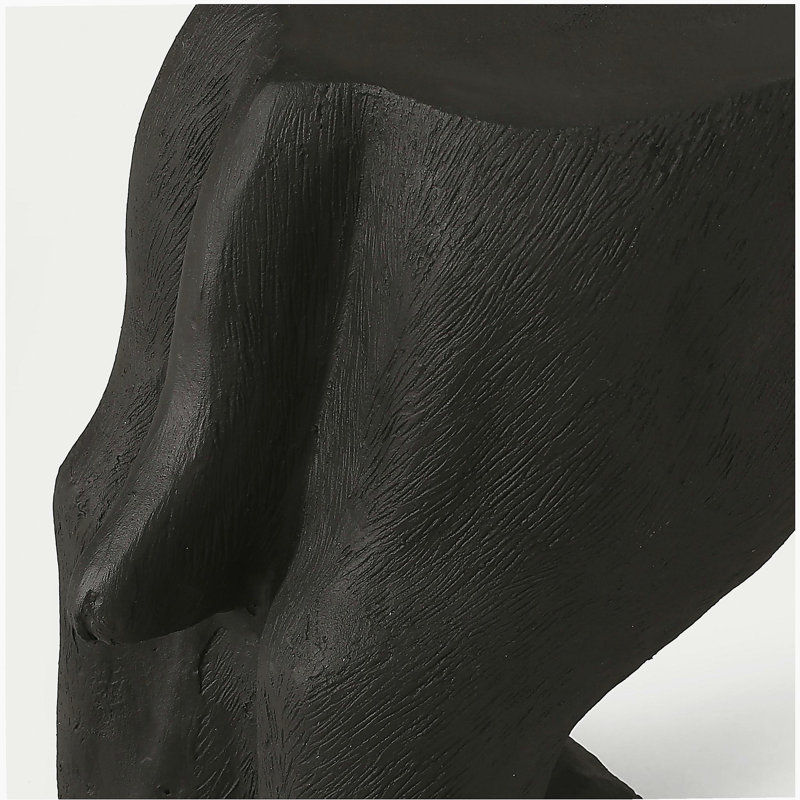Banc d'extérieur MGO DOG Bench, noir mat + noir, aucun assemblage requis