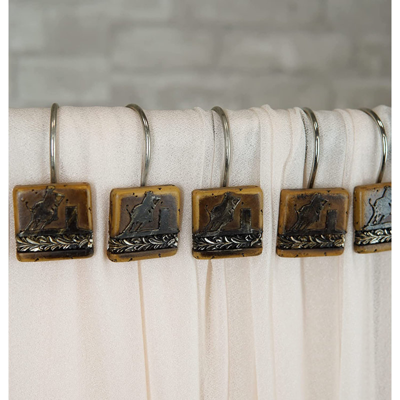 Asua Stainless Steel Rust Resistant Shower Curtain Hook