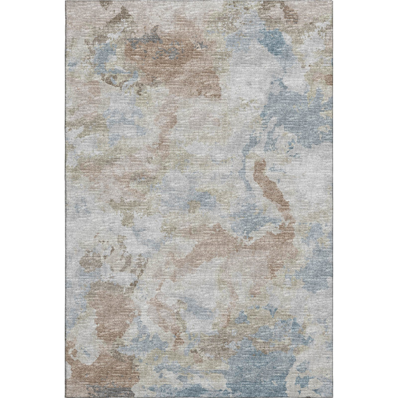Premium Machine Washable Hintzen AMF67 Moody Rug, Rectangle 8' x 10'