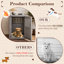 Mobilier de cage pour chien - Niche décorative pour petits et moyens chiens-13396788-14195796