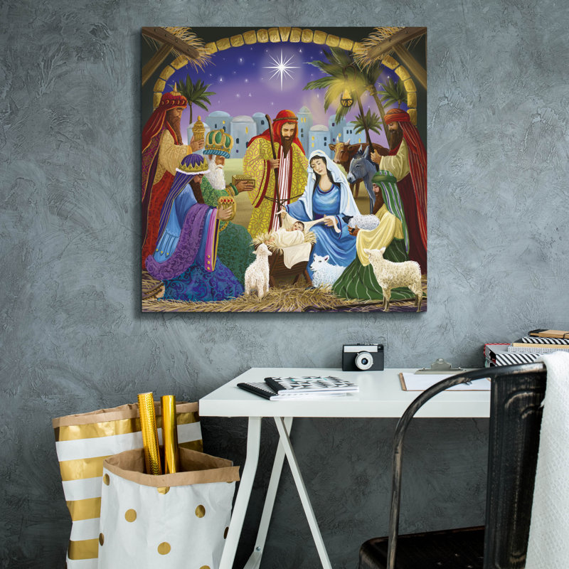  «Manger visiteurs» par Elle Media Group, art mural sur toile, 26 po x 26 po, H 26 po x l 26 po